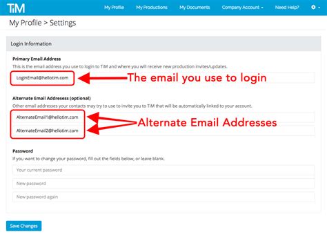 HOW TO ADD AN ALTERNATE EMAIL .